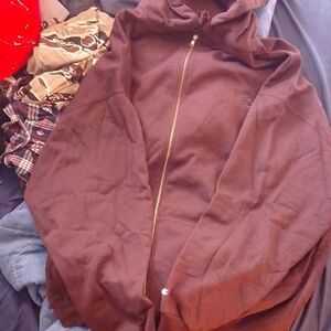 Men's NWT Champion Dark Brown Hoodie Big And Tall 5xl